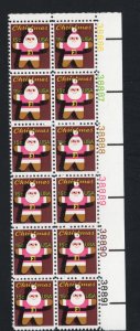 ALLY'S US Plate Block Scott #1800 15c Christmas - Santa [12] MNH F/VF [W-61a]