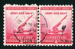 United States #900, USED PAIR - 1940 - USA718