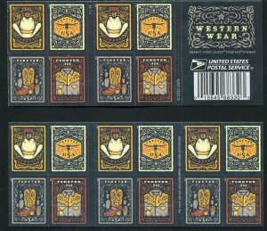 5618 CF1  Counterfeit Western Wear Booklet Pane of 20 First Class Stamps