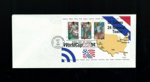 1994 East Rutherford New Jersey USA Soccer World Cup First Day Cover