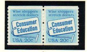 #2005 MNH pair 20c Consumer Education 1982 Issue