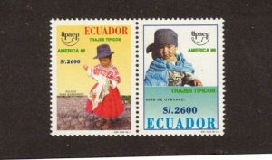 Ecuador Sc 1424a LH Pair of 1998 - Children - HJ06