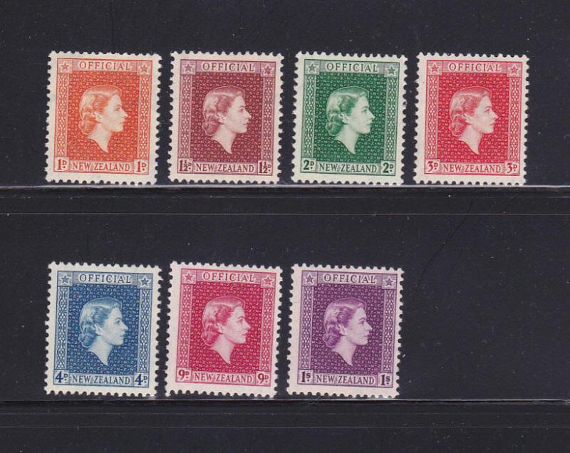 New Zealand O100-O106 Set MH Queen Elizabeth II (A)