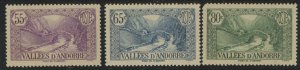 Andorra (French) #39/42/46 Unused Single