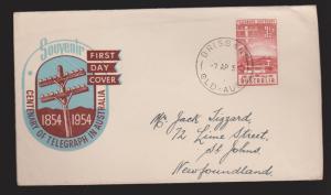 AUSTRALIA Scott # 270 On FDC Centenary Ot The Australian Telegraph