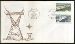 South West Africa 1976 Water & Electricity Hydroelectric Station Dam FDC # 16637