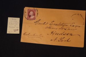 US 26 on cover to Hudson NY (#2346)