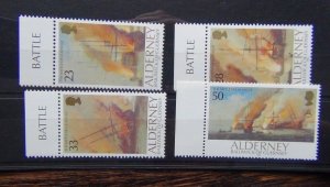 Alderney 1992 300th Anniversary of the battle of La Hogue set MNH 