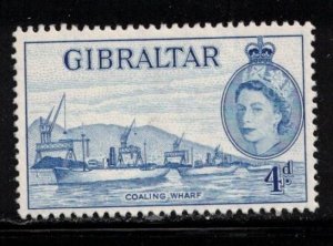 GIBRALTAR Scott # 138 MH - QEII & Coaling Wharf