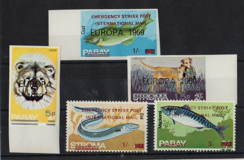 Europa 1969 Emergency Strike Post Stamps Lot of 5 MNH  -DCA