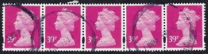 GREAT BRITAIN - SC #MH228 - USED STRIP OF 5 - 1996 - Item GB329DTS13