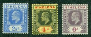 St. Helena #56-58  Mint  Scott $16.75