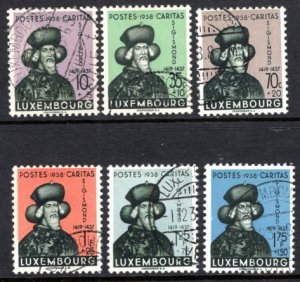 Luxembourg #B92-B97  Used  VF  CV $29.75  ...   3600540