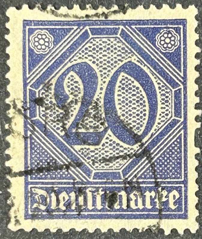 Germany 1921, SC O5, VF, Used