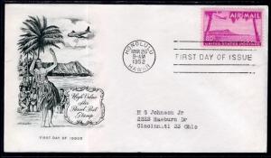 US C46 Diamond Head Artmaster Typed FDC