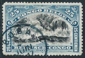 Belgian Congo, Sc #49, 25c Used (BOGA CDS)