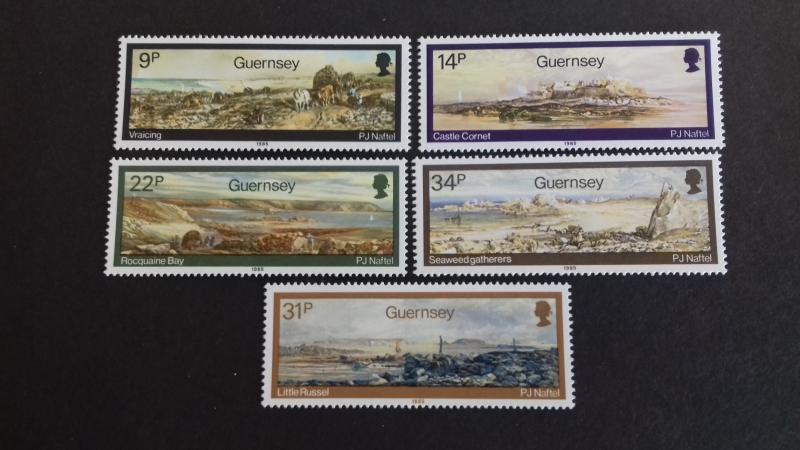 Guernsey 1985 Paintings of P. J. Naftel Mint