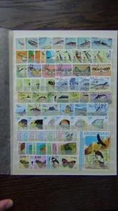 1971 1989 sets Whales Birds Beetles Fish Butterflies Bees Marine Argentina VFU