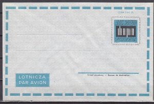 Poland, 1965 issue. Composer & Pianist, F. Chopin. Postal Envelope.  ^