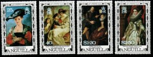 ANGUILLA SG303/6 1977 400TH BIRTH ANNIV OF RUBENS MNH