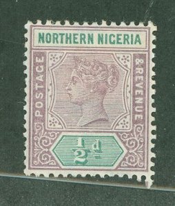 Northern Nigeria #1 Mint (NH) Single (Queen)