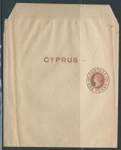 Cyprus Postal Stationery Wrapper H&G #1 Mint