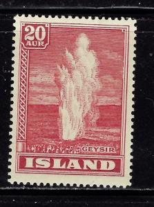 Iceland 204 Lightly Hinged from the 1938-47 set