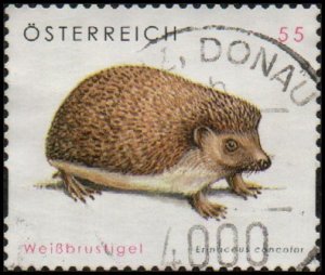 Austria 2154 - Used - 55c European Hedgehog (2008) (cv $1.40)