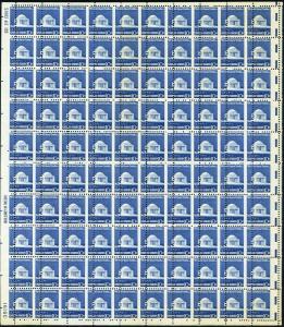 1510, Scarce Misperfed 10¢ Sheet of One Hundred Stamps! WoW - Stuart Katz