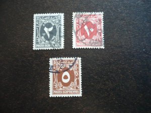 Stamps - Egypt - Scott# J30,J34,J37 - Used Part Set of 3 Stamps