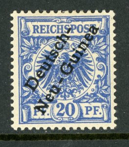 Germany 1897 New Guinea 20pf Ultra First Issue Scott #4 Mint A317