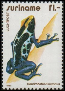 Suriname C96 - Mint-NH - 1g Dyeing Poison Dart Frog (1981) (cv $2.15)