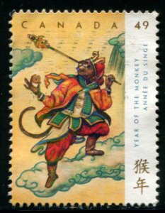 2015 Canada 49c Year of the Monkey, used