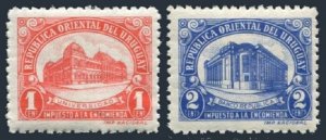 Uruguay Q77-Q78, MNH. Michel Pt 71-72. Parcel post 1950. Bank of the Republic.