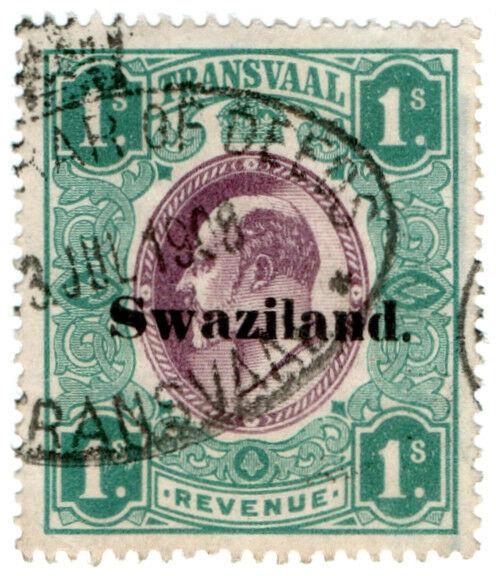 (I.B) Swaziland Revenue : Duty Stamp 1/-