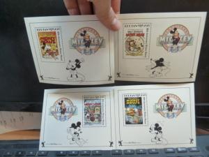 Bhutan Disney Mickey Mouse 4 S/S SC 701/12 MNH (23ber) 