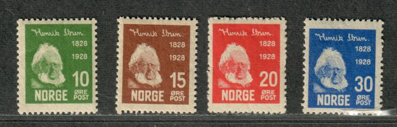 Norway Sc#132-135 M/NH/VF, Complete Set, Cv. $85