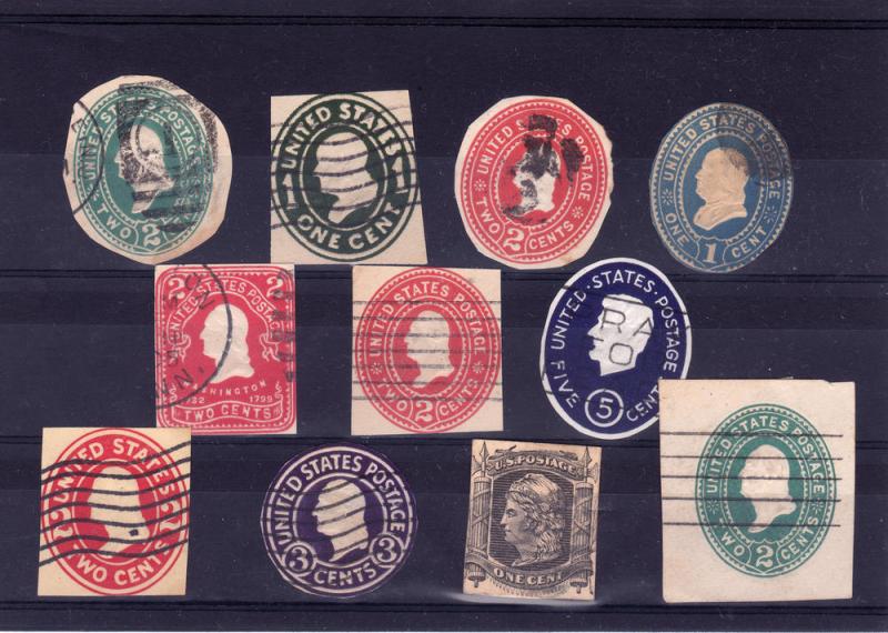 A selection of old postal cut outs.