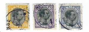 Denmark SC#115-117 Used F-VF...enjoy the deal!!