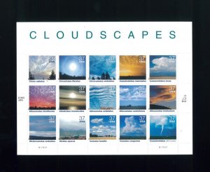 United States 37¢ Cloudscapes Cloud Formation Postage Stamp #3878 MNH Full Sheet