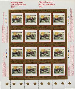 Canada 1635 Sheet MNH Art, York Boat, Lake Winnipeg 