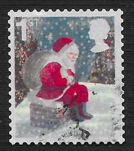 Great Britain #2411b 1st Shristmas - Santa Claus ~ Used