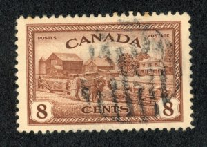 Canada 268 U 1946 8c red brown