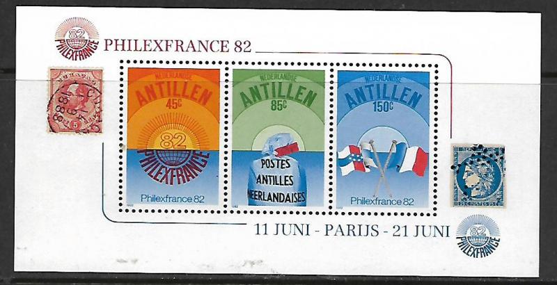 CURACAO  484a MNH PHILEXFRANCE SOUVENIR SHEET 1982