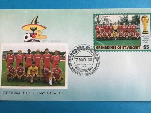 Grenadines of St Vincent World Cup 1986 First Day Cover   Stamp Cover R45799