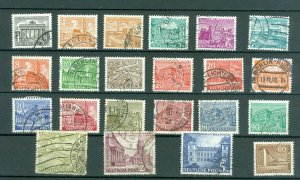 Germany. Berlin. 1949-1954. Lot 22 Stamps Cancel, Berliner Buildings