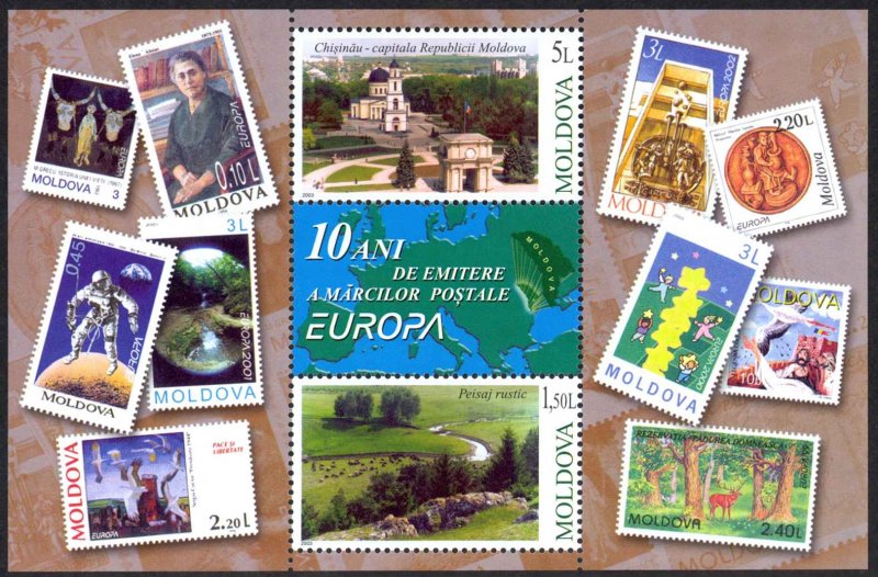 Moldova Sc# 446 MNH Souvenir Sheet 2003 Europa