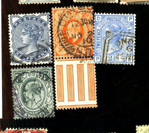 GREAT BRITAIN #82PL22 98 144-5 USED FVF Cat $89