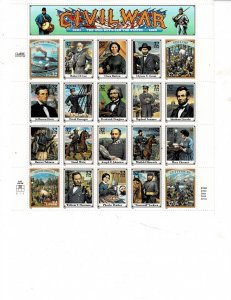 Civil War 32c US Postage Sheet #2975 VF MNH