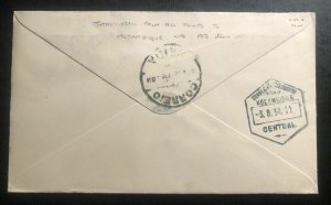 1931 Nairobi Kenya KUT First Flight Airmail Cover FFC To Beira Mozambique